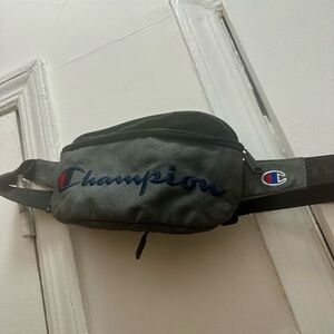 Champion Black and Gray Belt Bag